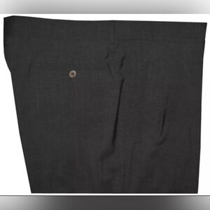 SZ 38 E54 GIORGIO ARMANI CLASSICO DRESS PANTS BLUE BLACK LABEL CHARCOAL PLEATED
